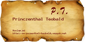 Princzenthal Teobald névjegykártya